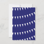 4. Juli Hochzeit RSVP 3 Karte (Rückseite)