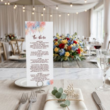 4. Juli Hochzeitsmenü, Minimalistisches Menü