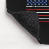 4. Juli Hockey Hockey American Flag USA Patrio Mousepad (Ecke)