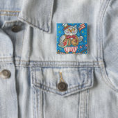 4. JULI HOOT OWL, BIRD BUTTON Square (Beispiel)