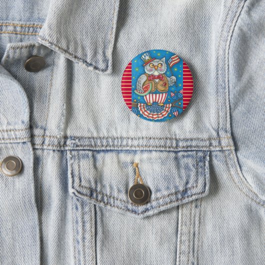 4. JULI-HOOT OWL, VOGELSCHALTFLÄCHE BUTTON (Beispiel)