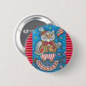 4. JULI-HOOT OWL, VOGELSCHALTFLÄCHE BUTTON (Vorne & Hinten)