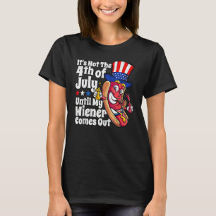 4. Juli Hot Dog Dackel kommt aus erwachsenem Humor T-Shirt