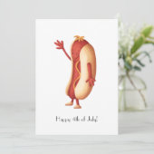 4. Juli Hot Dog Feiertagskarte (Stehend Vorderseite)