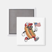 4. Juli Hotdog American Independence 1776 Magnet (Vorderseite/Rückseite)