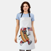 4. Juli Hotdog American Independence 1776 Schürze (Getragen)