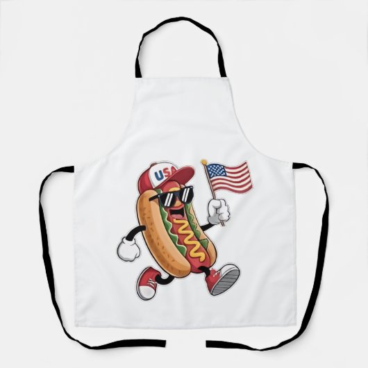 4. Juli Hotdog American Independence 1776 Schürze (Vorderseite)