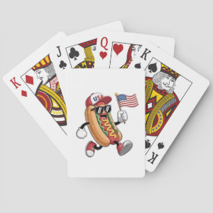 4. Juli Hotdog American Independence 1776 Spielkarten