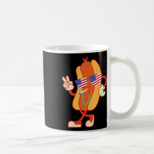 4. Juli Hotdog Funny Amerikanische Unabhängigkeits Kaffeetasse