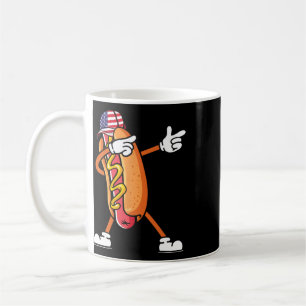 4. Juli Hotdog Sungles Amerika Flagge Unabhängigke Kaffeetasse