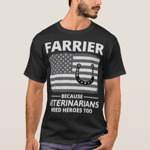 4. Juli Hufschmied Amerikanische Flagge Patriotisc T-Shirt