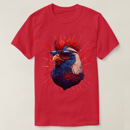 4. Juli Hühnchen 2 T-Shirt (Design vorne)