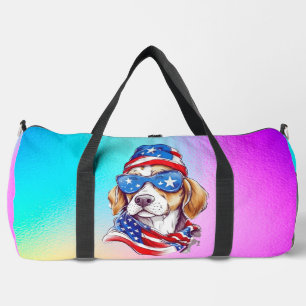 4. Juli Hund Sublimation-66361 Duffle Bag