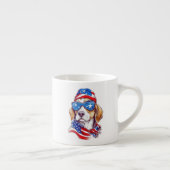 4. Juli Hund Sublimation-66361 Espressotasse (Rechts)