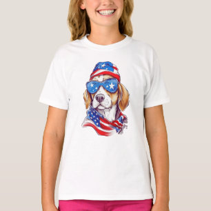 4. Juli Hund Sublimation-66361 Hoodie T-Shirt