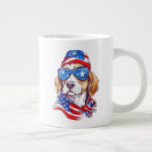 4. Juli Hund Sublimation-66361 Jumbo-Tasse (Rechts)