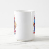 4. Juli Hund Sublimation-66361 Kaffeetasse (Mittel)