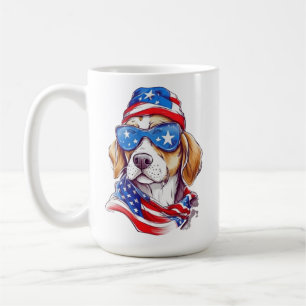 4. Juli Hund Sublimation-66361 Kaffeetasse