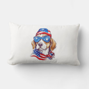 4. Juli Hund Sublimation-66361 Lendenkissen