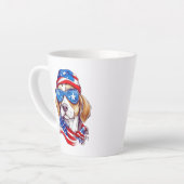4. Juli Hund Sublimation-66361 Milchtasse (Linke Ecke)