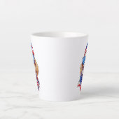 4. Juli Hund Sublimation-66361 Milchtasse (Vorderseite)