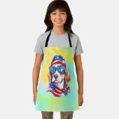 4. Juli Hund Sublimation-66361 Schürze (Insitu)