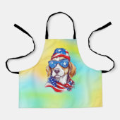 4. Juli Hund Sublimation-66361 Schürze (Vorderseite)
