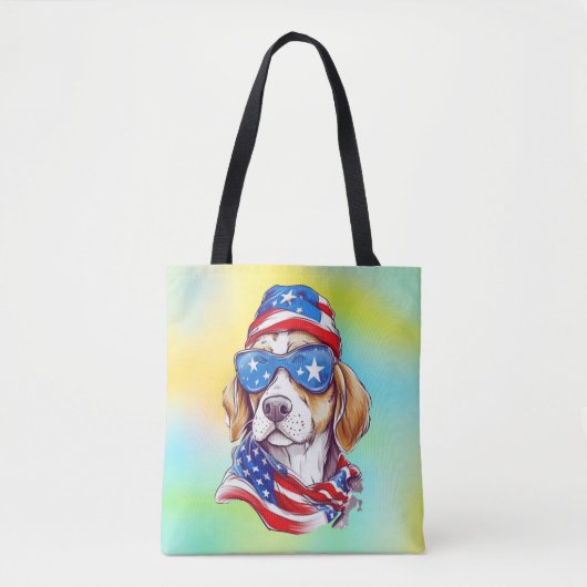 4. Juli Hund Sublimation-66361 Tasche (Vorderseite)