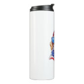 4. Juli Hund Sublimation-66361 Thermosbecher (Nach links gedreht)