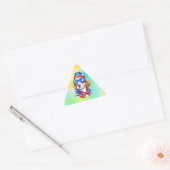 4. Juli Hund Sublimation Dreieckiger Aufkleber (Umschlag)