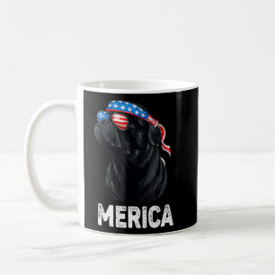 4. Juli Hunde Mama Hund Vater Merica USA Flagge Sc Kaffeetasse