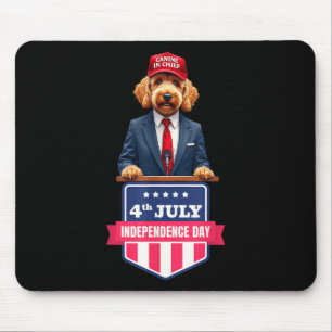 4. Juli_Hundefreund_patriotischer Stolz & Humo Mousepad