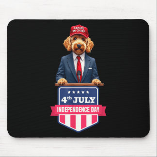 4. Juli_Hundefreund_patriotischer Stolz & Humo Mousepad