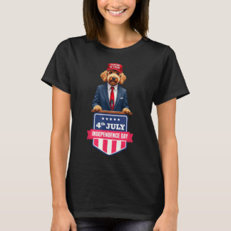 4. Juli_Hundefreund_patriotischer Stolz & Humo T-Shirt