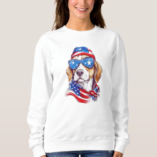 4. Juli Hundsublimierung-66361 Hoodie (Vorderseite)