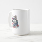 4. Juli Husky Tasse (Vorderseite Links)