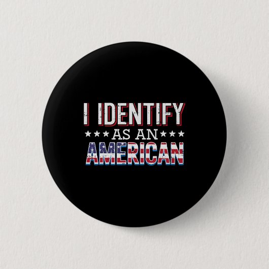 4. Juli I identifiziert als American Flag Patriot Button (Vorderseite)