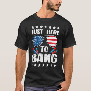 4. Juli Ich bin gerade hier, um die US-Flagge zu s T-Shirt