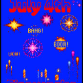 4. Juli in Pixel T-Shirt