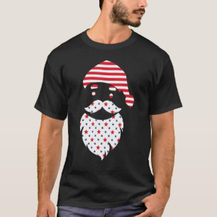 4. Juli in Weihnachten Santa Claus Grafik T-Shirt