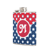 4. Juli Independence Day Monogramm Flachmann (Links)