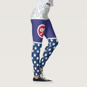 4. Juli Independence Day Monogramm Leggings (Rechts)