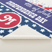 4. Juli Independence Day Monogramm Sherpadecke (3/4)