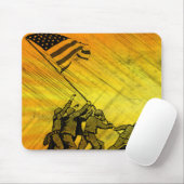 4. Juli Iwo Jima God Bless America Mouse Pad Mousepad (Mit Mouse)