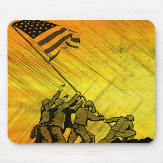 4. Juli Iwo Jima God Bless America Mouse Pad Mousepad (Vorne)