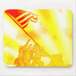 4. Juli Iwo Jima God Bless America Mouse Pad Mousepad