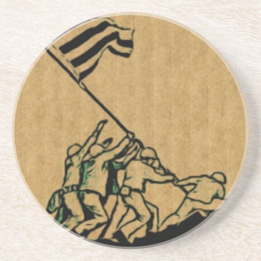 4. Juli Iwo Jima God Bless America Untersetzer (Vorne)