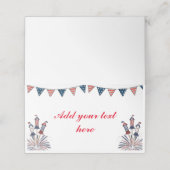 4. Juli Jagd & Firecracker Platzkarte (Außenseite Aufgefaltet)