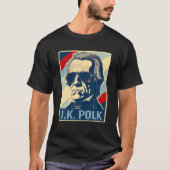 4. Juli James K Polk ist mein Präsident Patriotic T-Shirt (Vorderseite)