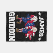4. Juli James Madison Griddy James Griddin 1 Fleecedecke (Vorderseite (Horizontal))